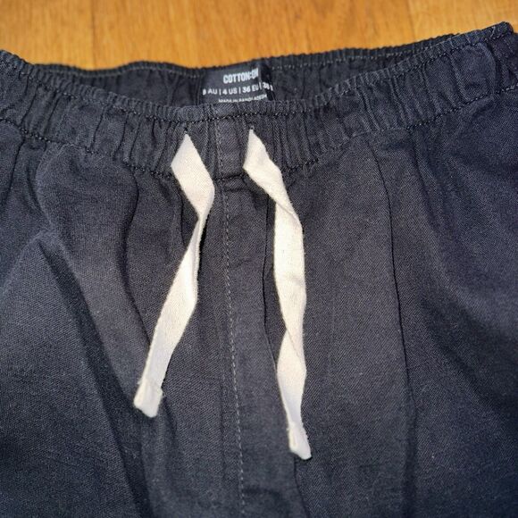 Cotton On Women's Everyday Pant Casual Tapered Drawstring Pull On Black Sz 4 NWT - Picture 12 of 14